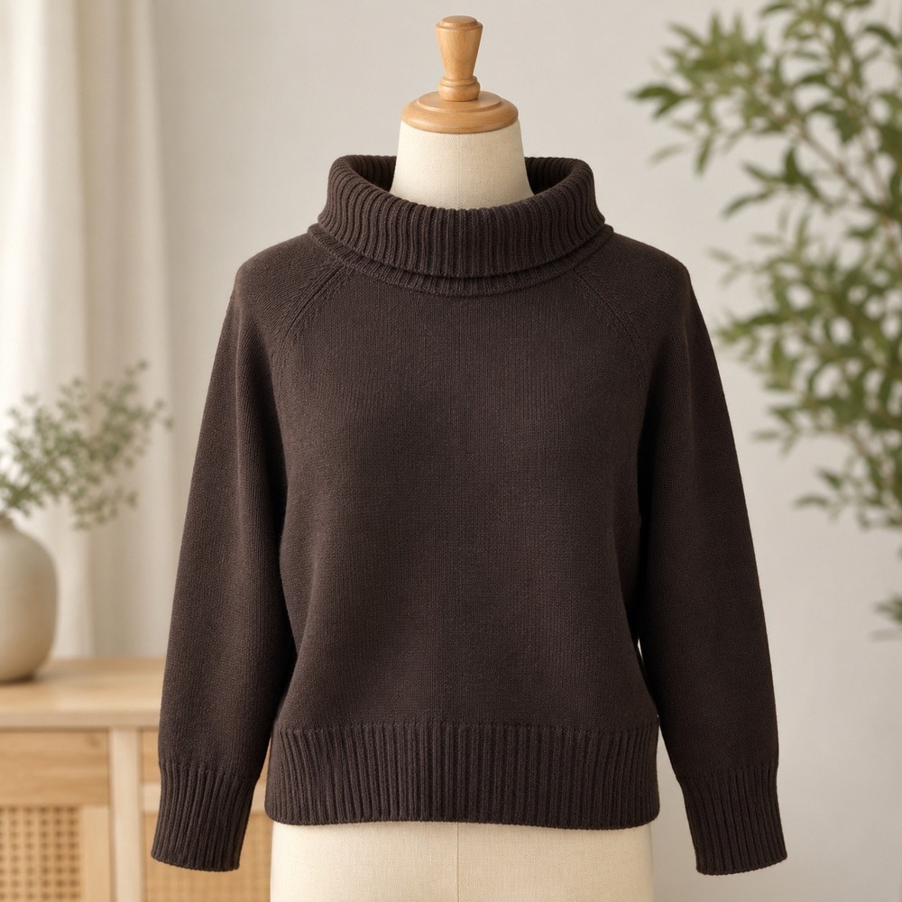BP. Off The Shoulder Sweater Womens Medium Black Ribbed Knit Cowl Neck Raglan